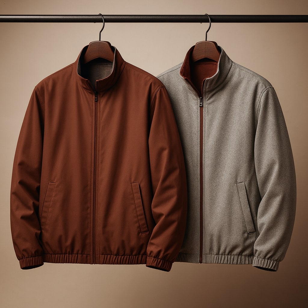 Jeremy | Reversible Jacket With Zip Fastening