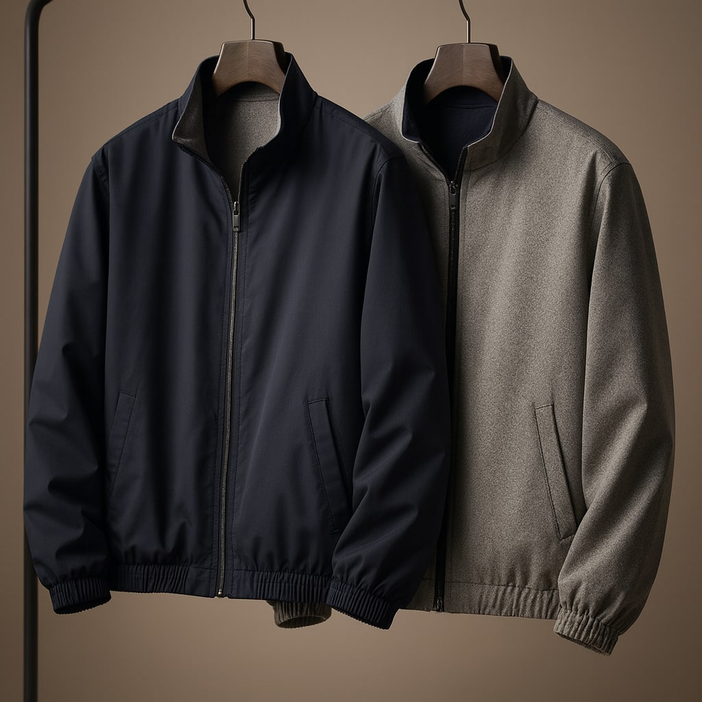 Jeremy | Reversible Jacket With Zip Fastening