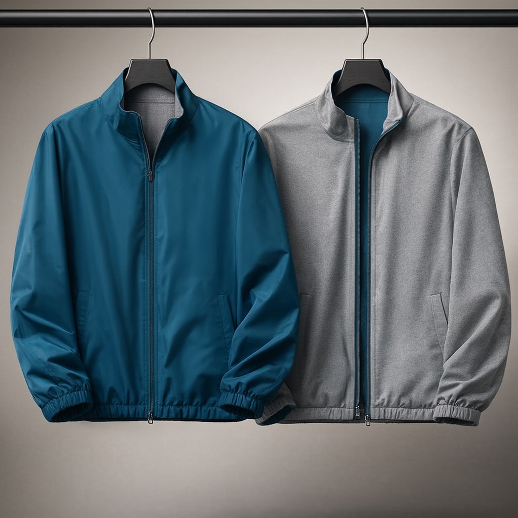 Jeremy | Reversible Jacket With Zip Fastening