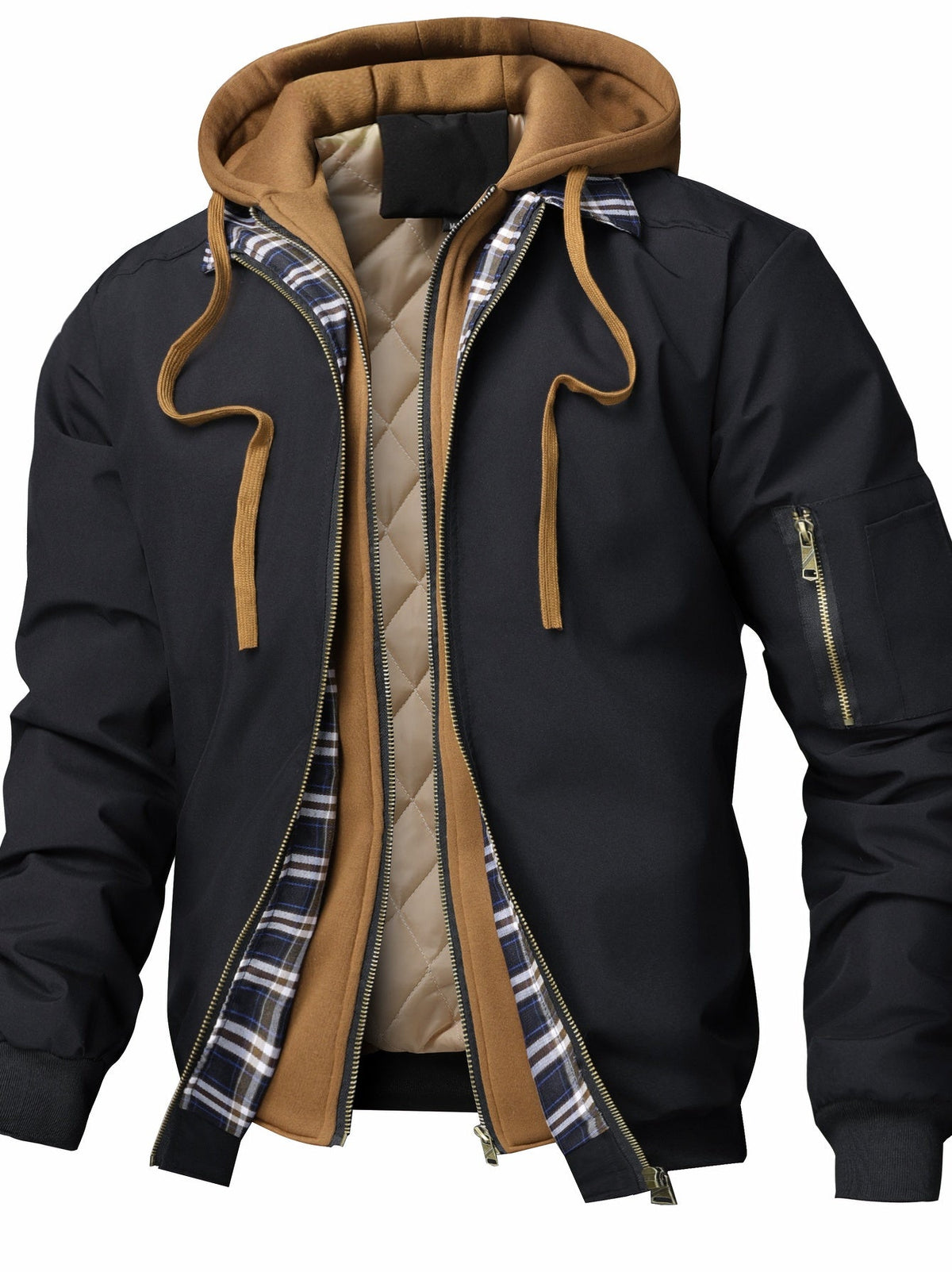 Tate | Men's Padded Bomber Jacket