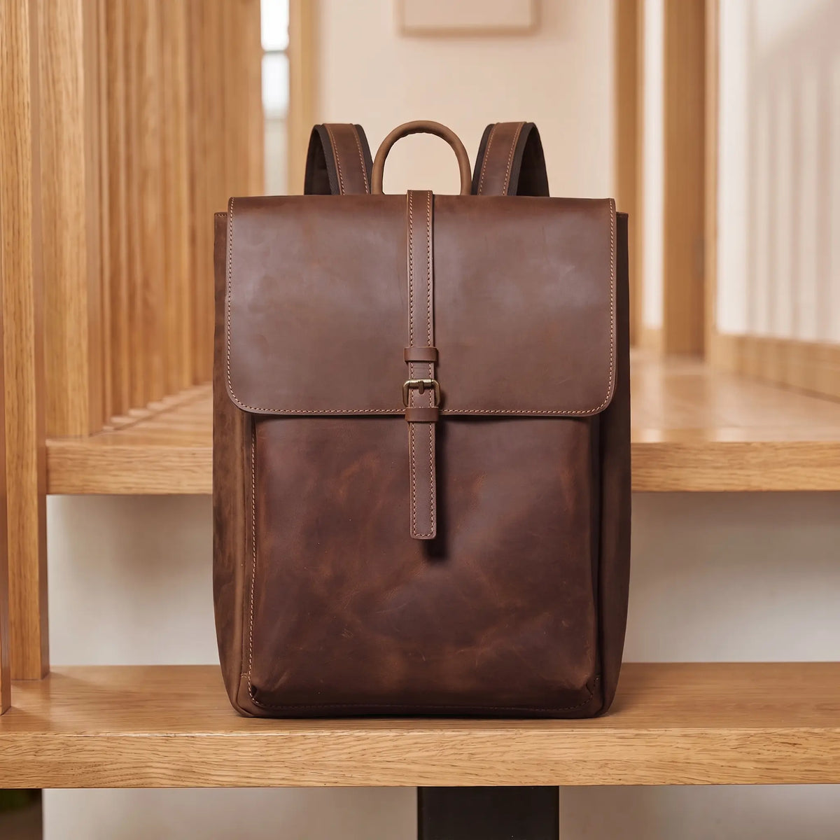 BUCKLE FLAP BACKPACK