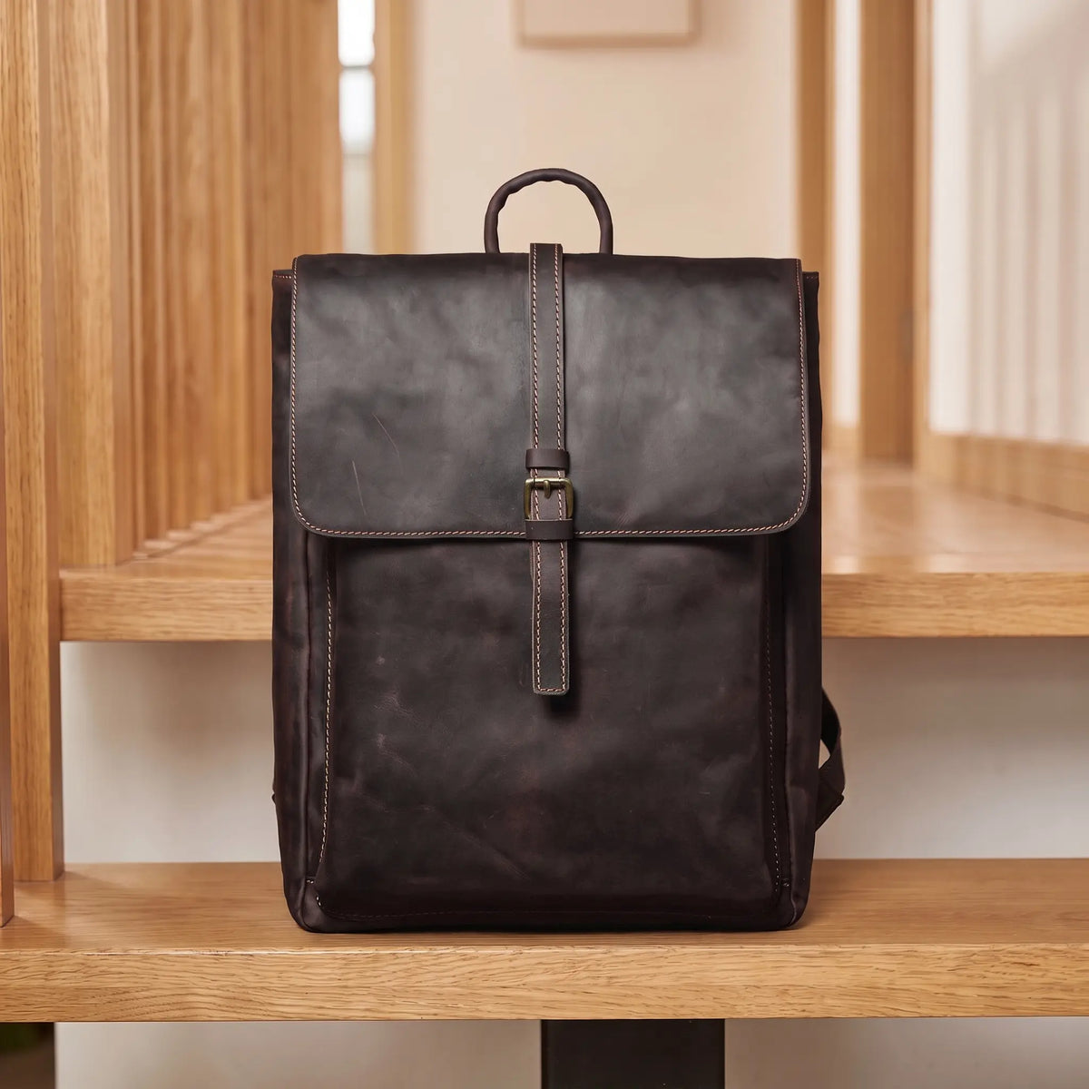 BUCKLE FLAP BACKPACK