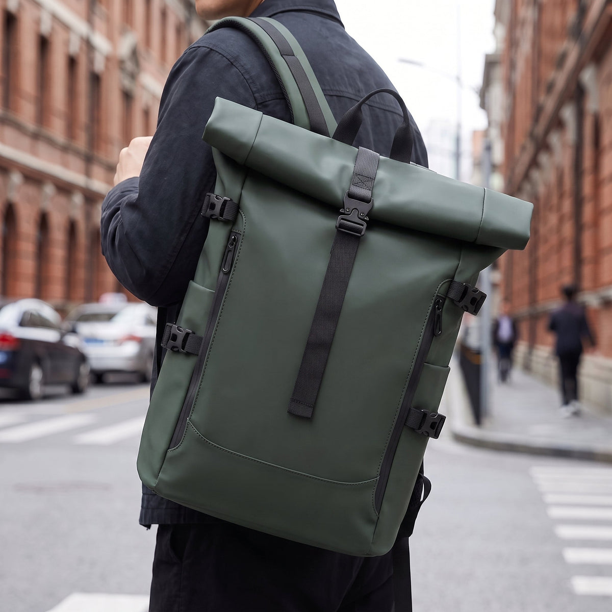 BUCKLE ROLL BACKPACK