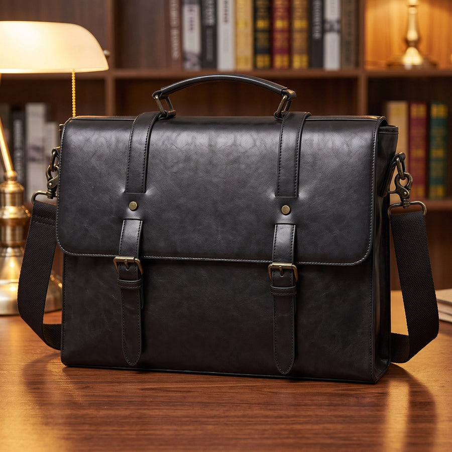 COWHIDE LEATHER BRIEFCASE
