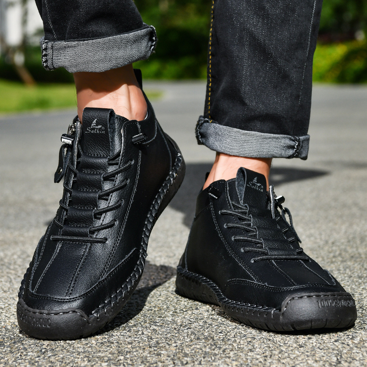 Christian | Men's Nubuck Shoes With Zip