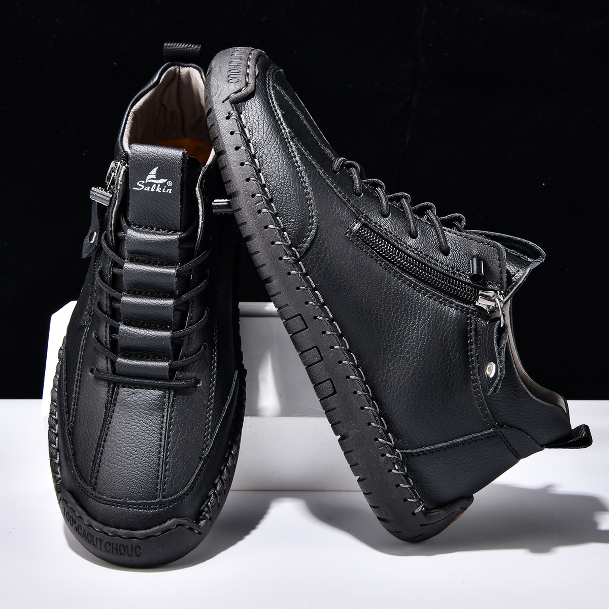 Christian | Men's Nubuck Shoes With Zip
