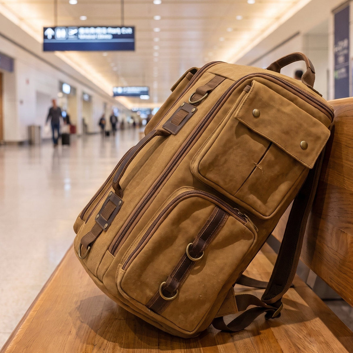 LARGE SPACE CANVAS BACKPACK