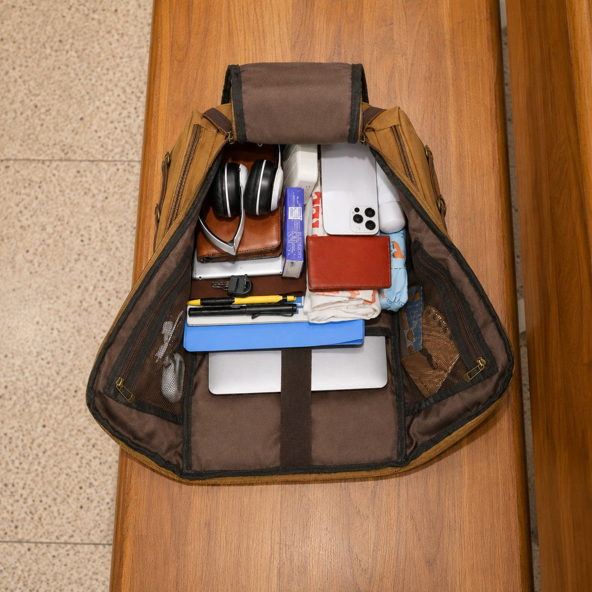 LARGE SPACE CANVAS BACKPACK