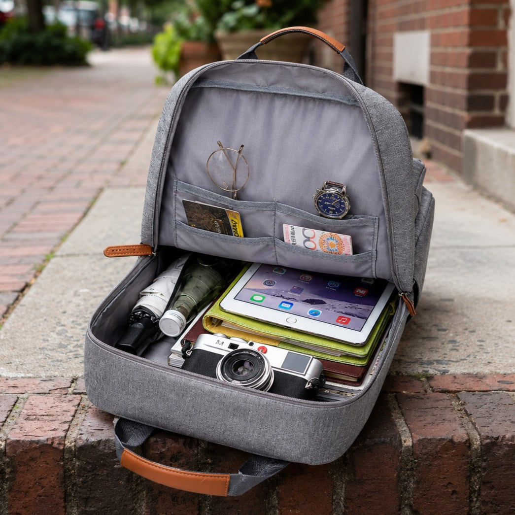 MULTI ZIP TRAVEL BACKPACK
