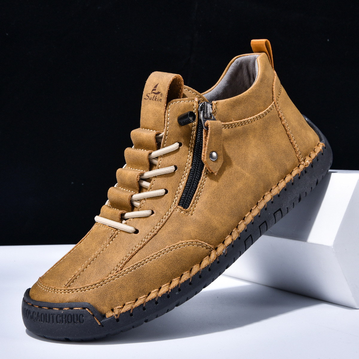 Christian | Men's Nubuck Shoes With Zip