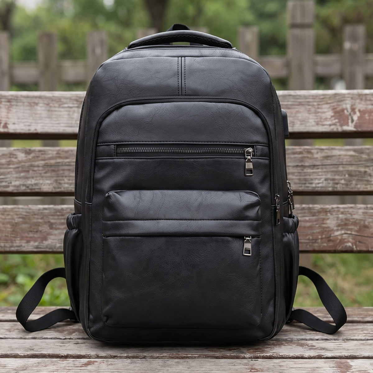 SLEEK LEATHER LAPTOP BAG
