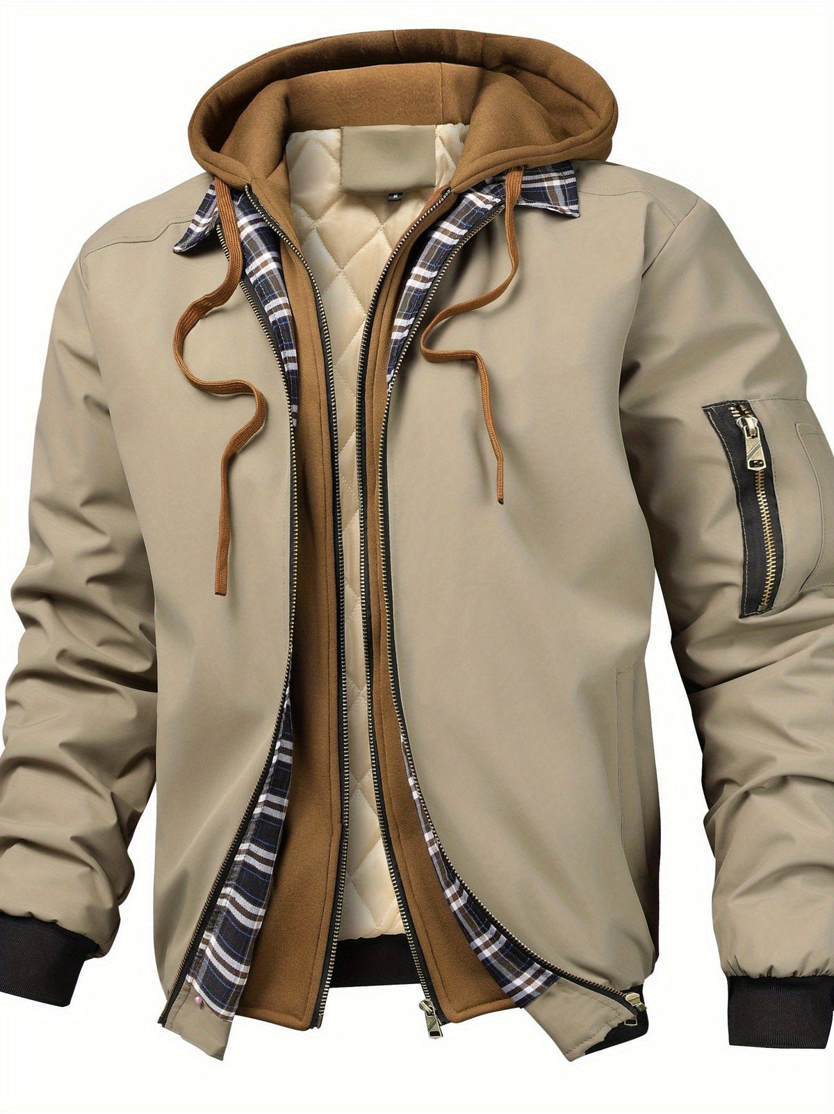 Tate | Men's Padded Bomber Jacket